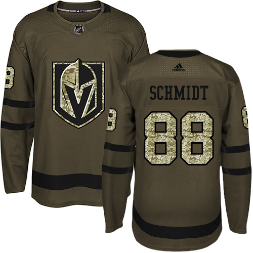 Adidas Golden Knights #88 Nate Schmidt Green Salute to Service Stitched NHL Jersey